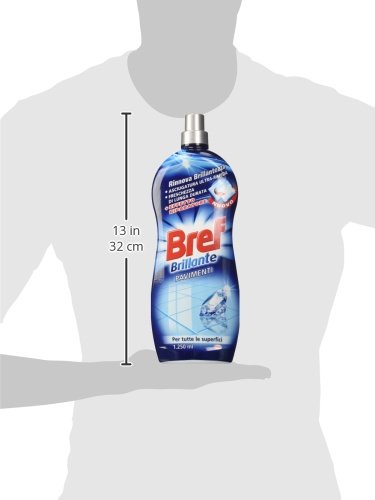 Bref Fresh Brillante Detersivo Brillante Pavimenti per tutte le Superfici, Igiene Casa, 1 Confezione 1250 ml