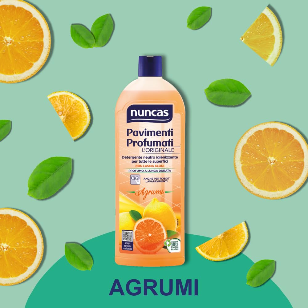 Nuncas Pavimenti Profumati - Detergente Pavimenti - Agrumi - 1000ml
