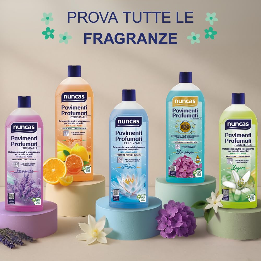 Nuncas Pavimenti Profumati - Detergente Pavimenti - Agrumi - 1000ml