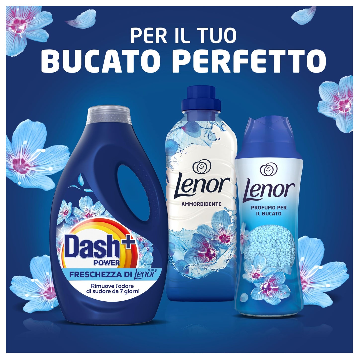 Dash Power Detersivo Liquido Lavatrice, 92 Lavaggi (4x23), Freschezza Di Lenor, Risveglio Primaverile, rimuove addirittura gli odori di sudore vecchi di 7 giorni, per una pulizia impeccabile
