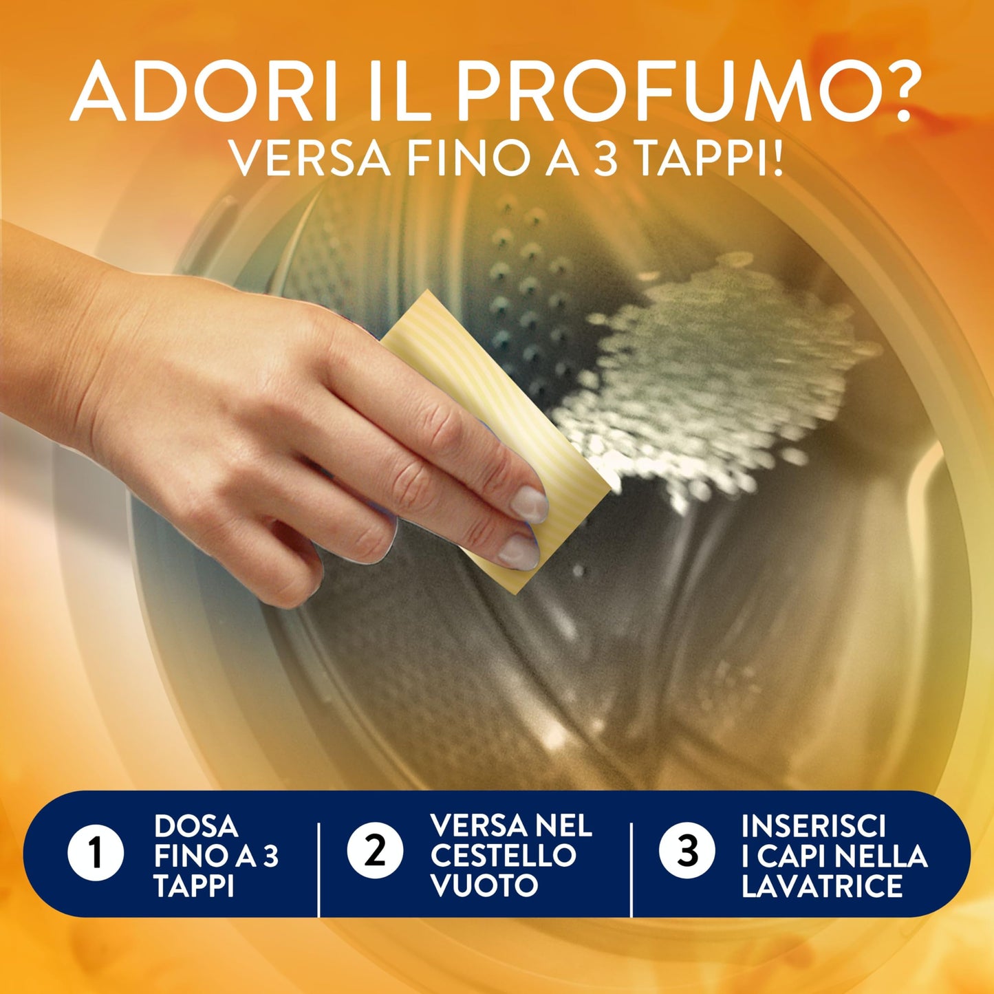 Lenor Profumatore Bucato Perle Profumate Lavatrice,Oro e Fiori Di Vaniglia, Maxi Formato 6 x 270g, Intensificatore Di Profumo